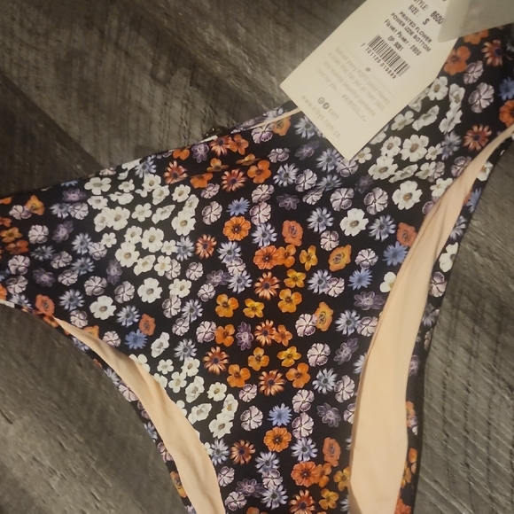 Kibys  Floral Print Power Izzie Bikini Bottom Size S - Picture 2 of 4